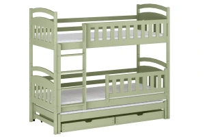 MIA 3-persoons Stapelbed 90x200 olijfgroen Kinder Meubels 24 