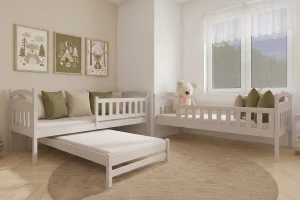 MIA 3-persoons Stapelbed 90x200 kasjmier Kinder Meubels 24  