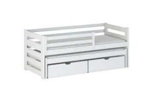 SENI 90x200 Wit Uitschuifbed Kinderbed Kinder Meubels