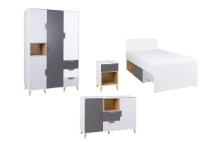 JUSTIN 1 Kinderkamermeubels met Kledingkast Kinder Meubels 24