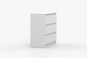 SIMO 03 commode in wit, 90 cm, 3 lades, SIMO-collectie Kinder Meubels 24
