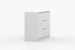 SIMO 04 commode in wit, 120 cm, 2 deuren, 3 lades, SIMO-collectie Kinder Meubels 24