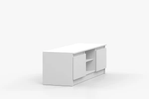 SIMO 05 tv-meubel tv-lowboard, wit, 135 cm, 2 deuren, SIMO-collectie Kinder Meubels 24