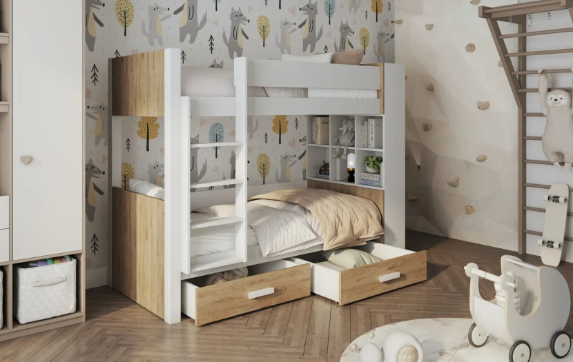 GEORG 2-persoons Stapelbed Kinder Meubels 24