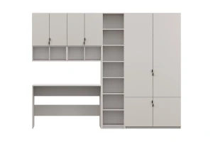 MANO A kinderkamerset tienerkamerset in kasjmier, modern & veel opbergruimte Kinder Meubels 24