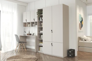 MANO A kinderkamerset tienerkamerset in kasjmier, modern & veel opbergruimte Kinder Meubels 24