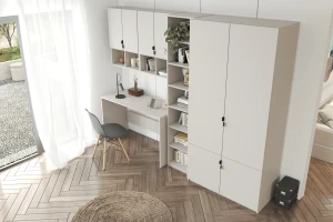 MANO A kinderkamerset tienerkamerset in kasjmier, modern & veel opbergruimte Kinder Meubels 24