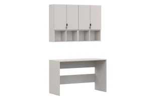 MANO B kinderkamerset tienerkamerset werkplekset in mat kasjmier Kinder Meubels 24