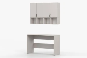 MANO B kinderkamerset tienerkamerset werkplekset in mat kasjmier Kinder Meubels 24