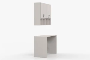 MANO B kinderkamerset tienerkamerset werkplekset in mat kasjmier Kinder Meubels 24