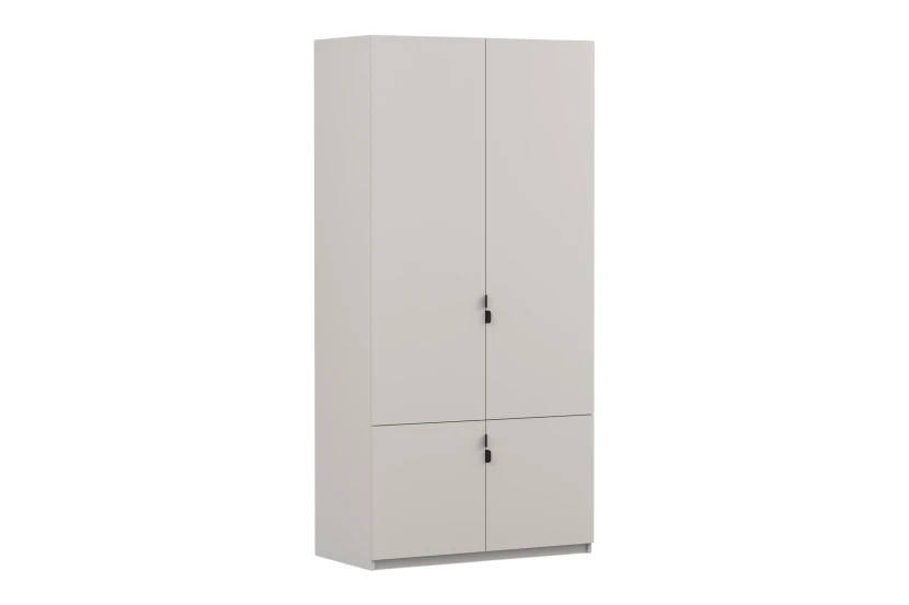 MANO kinderkledingkast in mat kasjmier, 100 cm breed Kinder Meubels 24