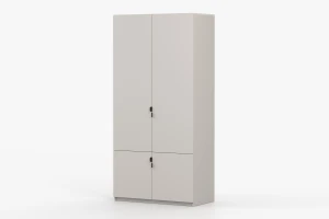 MANO kinderkledingkast in mat kasjmier, 100 cm breed Kinder Meubels 24