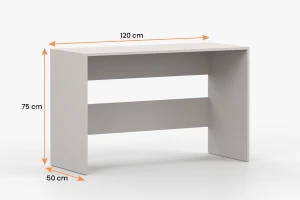 Bureau MANO in mat kasjmier – 120 cm breed – modern design Kinder Meubels 24
