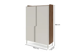 Commode PAURO 03 2-deurs met legplanken, dressoir in Scandinavisch design Kinder Meubels 24