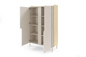 Commode PAURO 03 2-deurs met legplanken, dressoir in Scandinavisch design Kinder Meubels 24