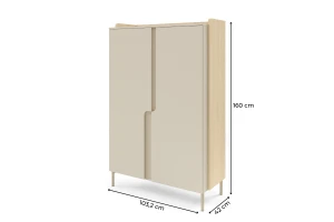 Commode PAURO 03 2-deurs met legplanken, dressoir in Scandinavisch design Kinder Meubels 24