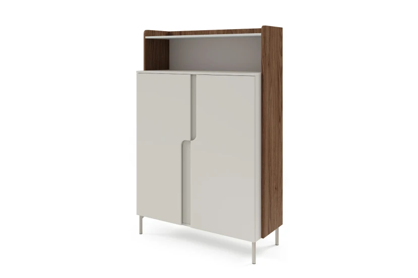 Commode PAURO 04 2-deurs met legplanken en open vak, PAURO-collectie Kinder Meubels 24