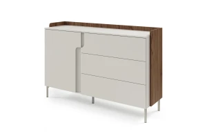 Commode PAURO 07 met lades en deur, modern dressoir 143 cm breed Kinder Meubels 24