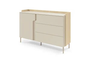 Commode PAURO 07 met lades en deur, modern dressoir 143 cm breed Kinder Meubels 24