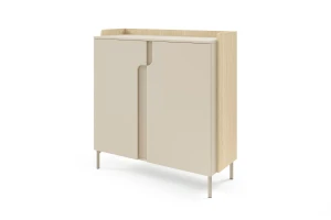 Commode PAURO 08 2-deurs met legplanken, compact dressoir 103 cm breed Kinder Meubels 24