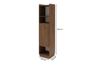 Kast PAURO 02 smal met deur en legplanken, moderne staande kast Kinder Meubels 24