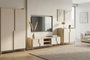 Kast PAURO 02 smal met deur en legplanken, moderne staande kast Kinder Meubels 24