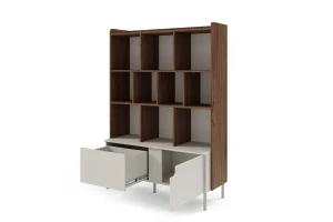 Boekenkast PAURO 05 kast met lade en deuren, moderne staande kast Kinder Meubels 24