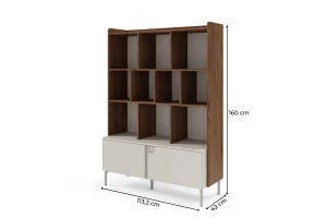 Boekenkast PAURO 05 kast met lade en deuren, moderne staande kast Kinder Meubels 24