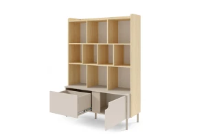 Boekenkast PAURO 05 kast met lade en deuren, moderne staande kast Kinder Meubels 24
