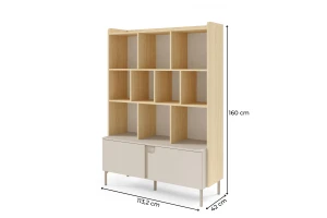 Boekenkast PAURO 05 kast met lade en deuren, moderne staande kast Kinder Meubels 24