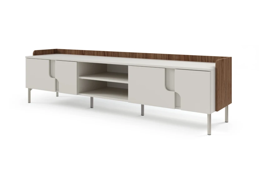 TV-meubel PAURO 09 tv-lowboard 4-deurs met open vakken, modern tv-meubel Kinder Meubels 24