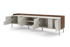 TV-meubel PAURO 09 tv-lowboard 4-deurs met open vakken, modern tv-meubel Kinder Meubels 24