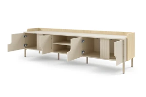 TV-meubel PAURO 09 tv-lowboard 4-deurs met open vakken, modern tv-meubel Kinder Meubels 24