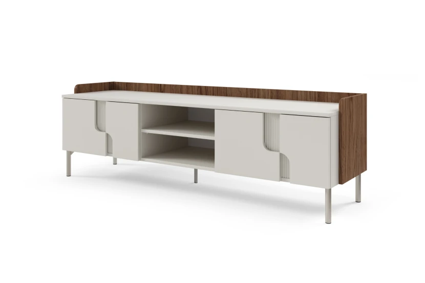 TV-meubel PAURO 10 tv-lowboard 4-deurs met open vakken, compact tv-meubel Kinder Meubels 24