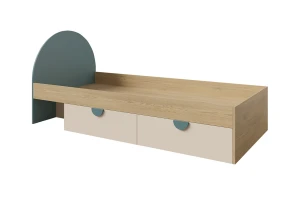 LEXO 13 tienerbed, kinderbed met 2 lades incl. lattenbodem, 90x200 cm Kinder Meubels 24