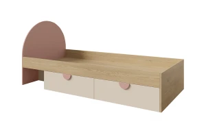 LEXO 13 tienerbed, kinderbed met 2 lades incl. lattenbodem, 90x200 cm Kinder Meubels 24