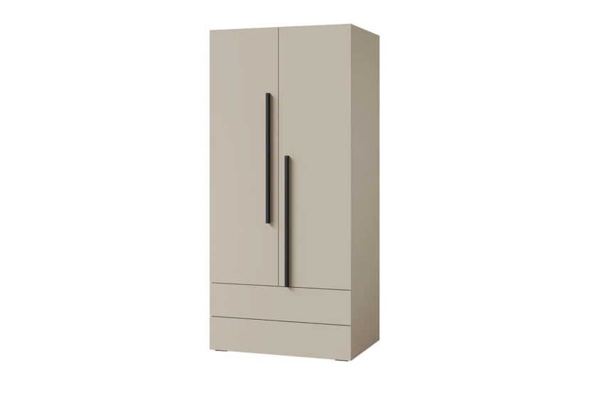 LIMA 02 kledingkast 90 cm, kasjmier, met 2 lades, softclose & Push-to-Open Kinder Meubels 24