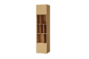 LIMA 04 kast, staande kast 45 cm, Alpaca/eiken/zeeblauw, met softclose Kinder Meubels 24