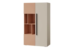 LIMA 05 kast, staande kast, 90 cm breed, met 3 deuren en vakken, softclose Kinder Meubels 24