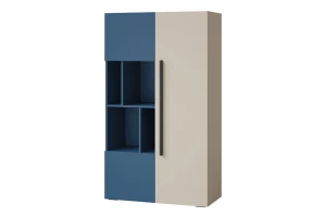 LIMA 05 kast, staande kast, 90 cm breed, met 3 deuren en vakken, softclose Kinder Meubels 24