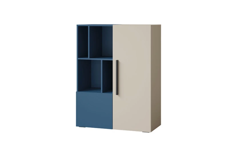 LIMA 06 kast 90 cm breed, met 2 deuren, vakken en softclose Kinder Meubels 24