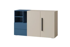 LIMA 07 commode, dressoir, 135 cm breed, met 2 deuren, 2 lades en vakken Kinder Meubels 24