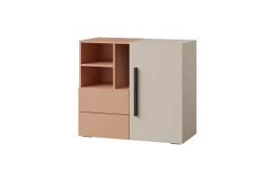 LIMA 08 commode, dressoir, 90 cm breed, met 1 deur, 2 lades en vakken Kinder Meubels 24