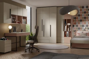 LIMA 10 bureau, 125 cm breed, met 2 lades, opbergvak Kinder Meubels 24