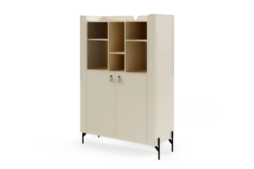 SOVI 04 kinderkast 100 cm breed, met kastvakken en open vakken Kinder Meubels 24