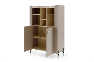 SOVI 04 kinderkast 100 cm breed, met kastvakken en open vakken Kinder Meubels 24