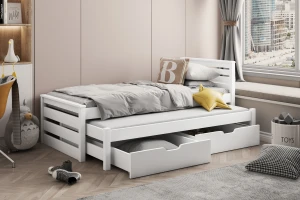 CATRIN kinderbed, uitschuifbed met lades Kinder Meubels 24