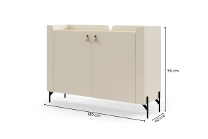 SOVI 06 commode 130 cm breed, met 2 kastvakken en legplanken Kinder Meubels 24