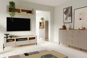 SOVI 10 hangkast 180 cm breed, wandrek met klepvak en open vakken Kinder Meubels 24
