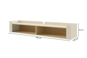 SOVI 11 hangrek, hangkast 180 cm breed, wandrek, Scandinavisch design Kinder Meubels 24